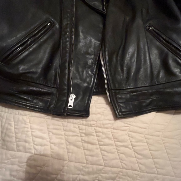 Vanson Leather black motorcycle jacket size 52 - Made IN MA USA - Picture 13 of 16